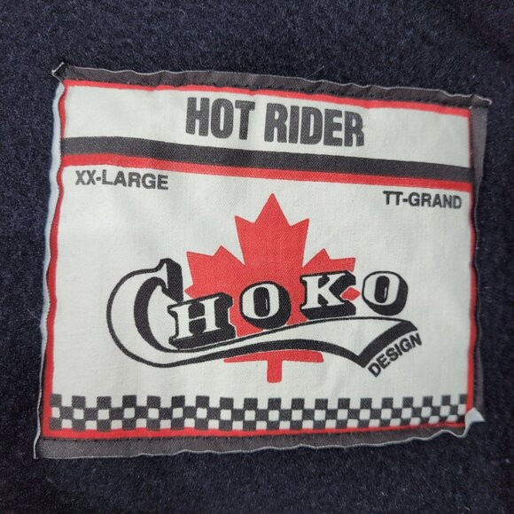 Choko Hot Rider Vintage 1990s Snowmobile Jacket Men size 2XL - Picture 3 of 3